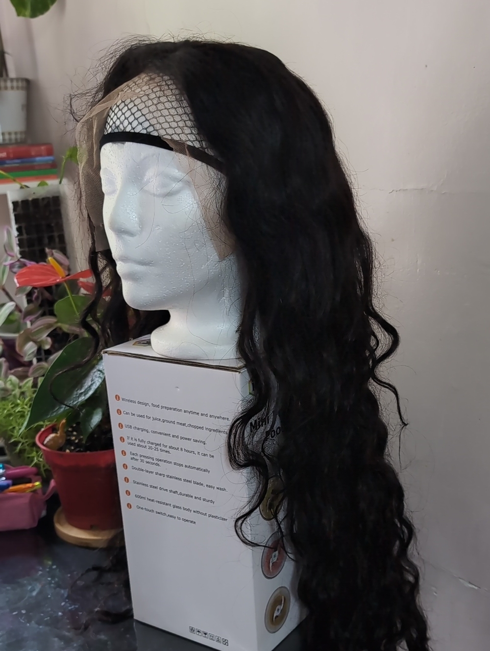 Black Long Wavy Lace Front Wig